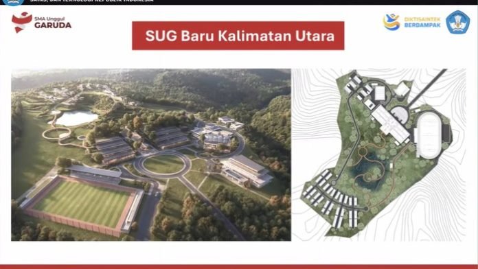 Bangunan SMA Unggul Garuda Baru di Bulungan Kalimantan Utara