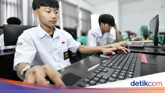 Tampilan simulasi Tes Kemampuan Akademik 2026