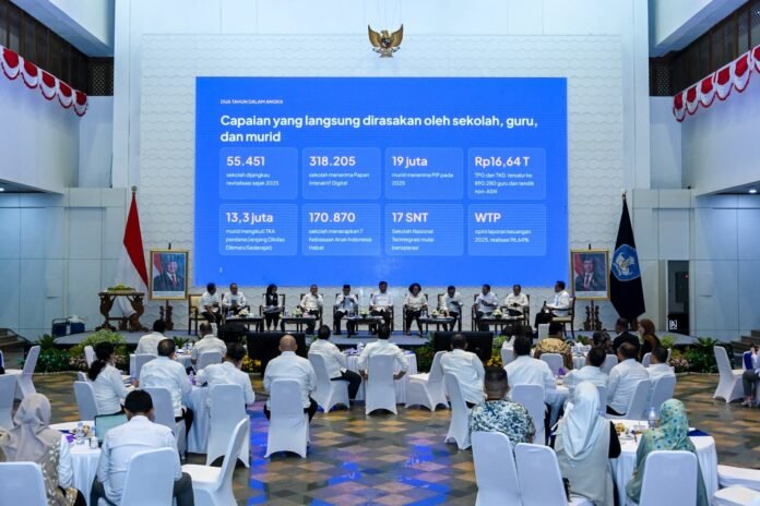 Menteri Abdul Mu'ti menyampaikan capaian dua tahun Kemendikdasmen