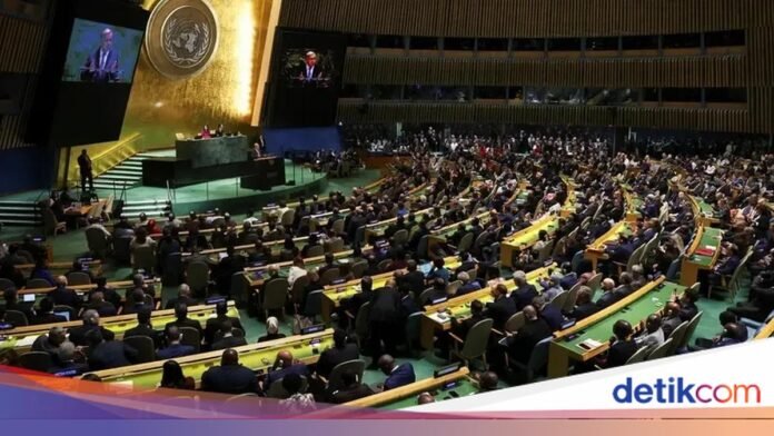 Suasana Sidang Majelis Umum Perserikatan Bangsa-Bangsa di New York