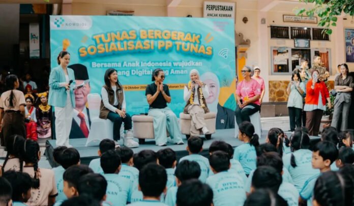Menteri Komunikasi dan Digital Meutya Hafid dalam sosialisasi PP TUNAS di Tabanan