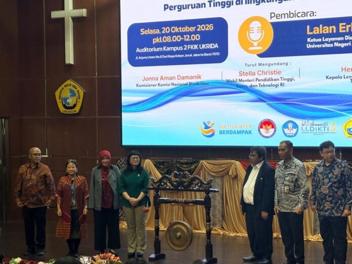 Wakil Menteri Pendidikan Tinggi Sains dan Teknologi Stella Christie membahas kampus inklusif